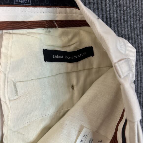 Haggar Mens Work To Weekend Khaki Chino Pants Sz 42 Tan No Iron Preppy Business - Picture 7 of 11